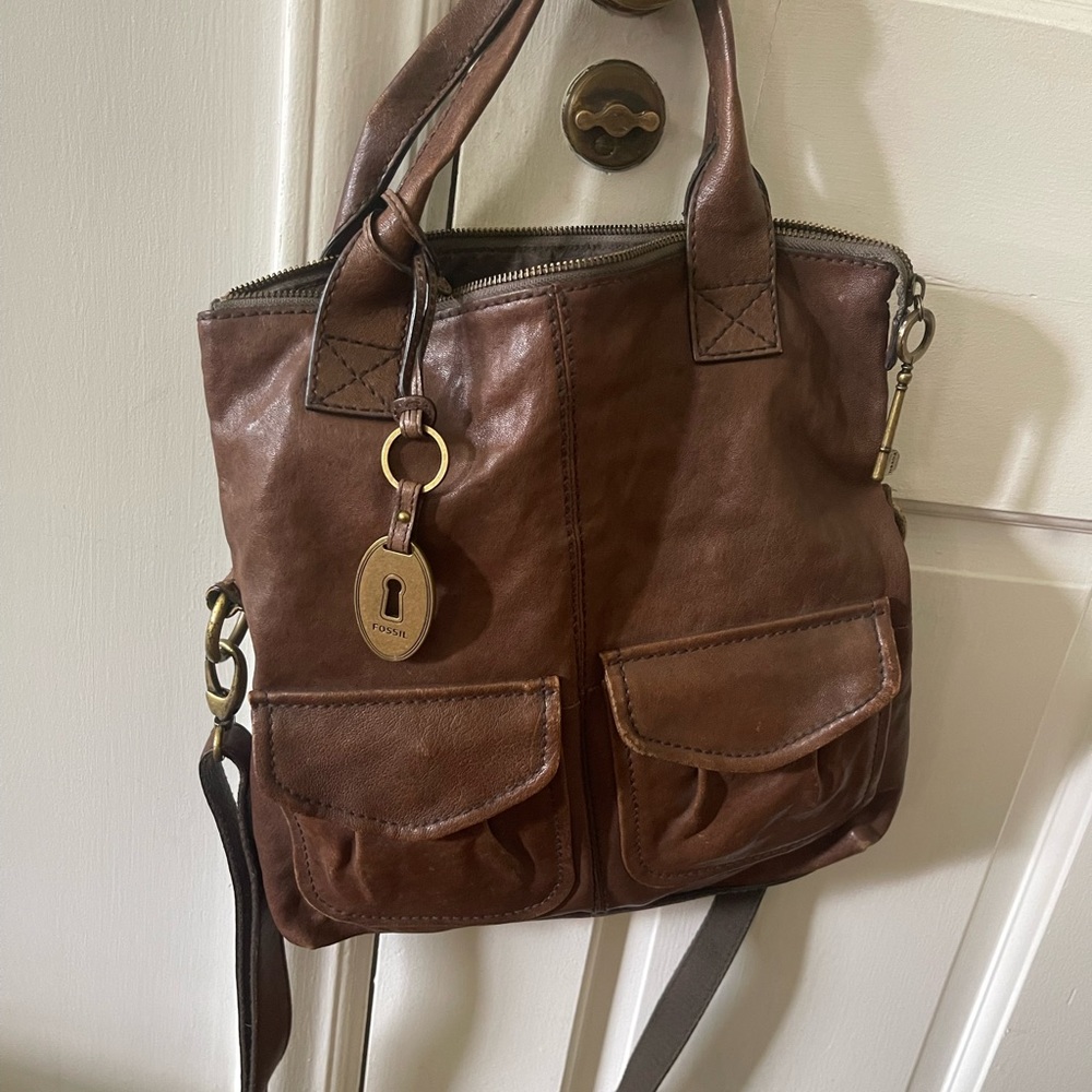 Vintage Genuine Leather Fossil bag